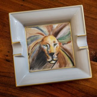 Posacenere Lion con Filo D'oro