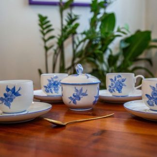 Servizio da cafféBlu Dipinto a Mano